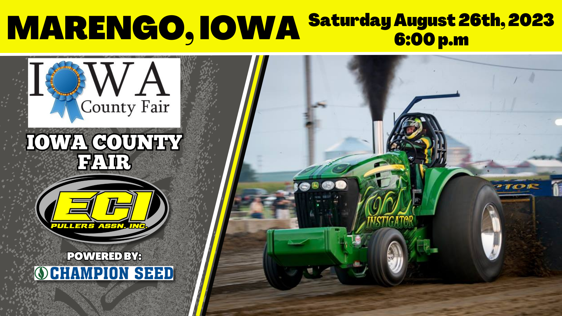 ECIPA Event Iowa County Truck & Tractor Pull Marengo, IA August